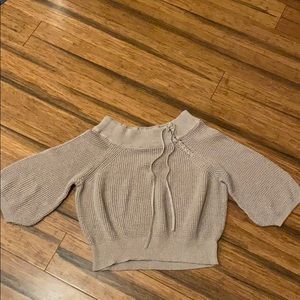 Express tan small sweater